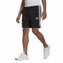 Short de Sport pour Homme Adidas Essentials 3 Stripes Aeroready Noir