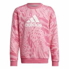 Sweat-shirt sans capuche fille Adidas Future Icons Hybrid Animal Rose