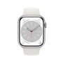 Montre intelligente Apple Watch Series 8 Argenté Blanc