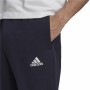 Long Sports Trousers Adidas Fit Tapered Cuff Dark blue Men