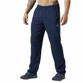 Pantalon de sport long Reebok Workout Ready Bleu foncé Homme