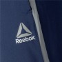 Long Sports Trousers Reebok Workout Ready Dark blue Men