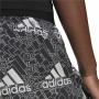 Sports Shorts for Women Adidas Logo Graphic Pacer Black