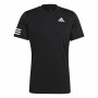 Men’s Short Sleeve T-Shirt Adidas Club Tennis 3 Stripes Black