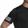 T-shirt à manches courtes homme Adidas Club Tennis 3 Stripes Noir