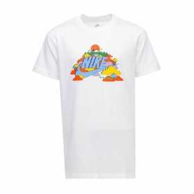 Barn T-shirt med kortärm Nike Happy Cloud Vit