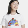 Child's Short Sleeve T-Shirt Nike Happy Cloud White