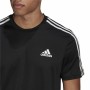 Men’s Short Sleeve T-Shirt Adidas Aeroready D2M Sport Black