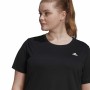 Damen Kurzarm-T-Shirt Adidas Aeroready Designed 2 Move Schwarz