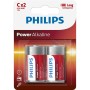 Piles Alcalines Philips Power LR14 1,5 V Type C (2 Unités)