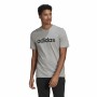 Herren Kurzarm-T-Shirt Adidas Embroidered Linear Logo Grau Herren