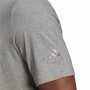 T-shirt med kortärm Herr Adidas Embroidered Linear Logo Grå Män