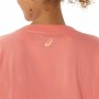 T-shirt med kortärm Dam Asics Tiger Rosa