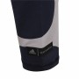 Pantalon de sport long Adidas Blanc Femme Noir