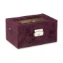 Box för klockor Metall Bordeaux (16 x 8,5 x 11 cm) (6 antal)