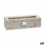 Box for watches Grey Metal (30,5 x 8,5 x 11,5 cm) (6 Units)