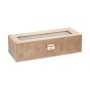 Box för klockor Metall Brun (30,5 x 8,5 x 11,5 cm) (6 antal)