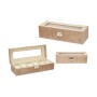 Box for watches Metal Brown (30,5 x 8,5 x 11,5 cm) (6 Units)
