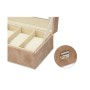 Box för klockor Metall Brun (30,5 x 8,5 x 11,5 cm) (6 antal)