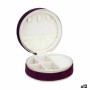 Jewelry box Velvet Burgundy (10 x 5 x 10 cm) (12 Units)