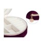 Jewelry box Velvet Burgundy (10 x 5 x 10 cm) (12 Units)