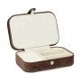 Jewelry box Brown Velvet (16,2 x 6 x 11,5 cm) (12 Units)