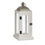 Lantern Silver Metal Wood White (18 x 43 x 18 cm) (6 Units)