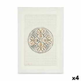Canvas Mandala With relief (35 x 50 x 3 cm) (4 Units)