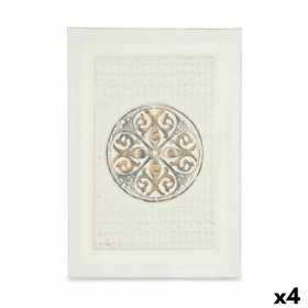 Kanvas Mandala Med relief (35 x 50 x 3 cm) (4 antal)