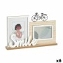 Fotorahmen Smile 2 fotos Schwarz Braun Holz MDF (6 Stück) (40 x 27 x 6 cm)