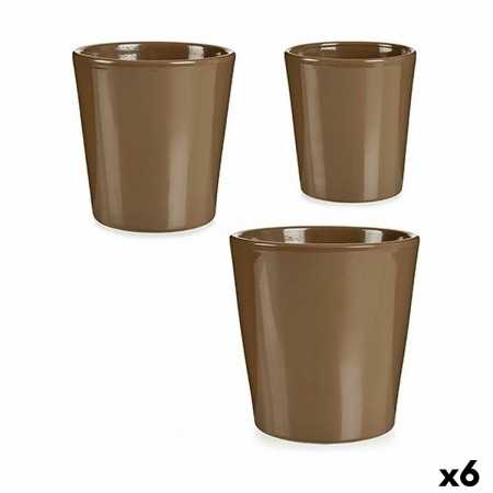 Set de pots Taupe Argile (6 Unités)