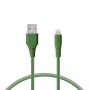 Data-/laddningskabel med USB KSIX Grön 1 m