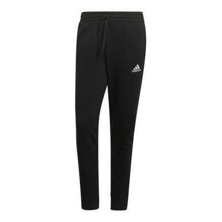 Long Sports Trousers Adidas Essentials Fleece Regular Fit Black Men