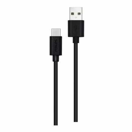 Câble USB A vers USB C Philips DLC3104A/00 Chargement rapide 1,2 m Noir