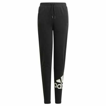 Children's Tracksuit Bottoms Adidas Essentials French Terry Black