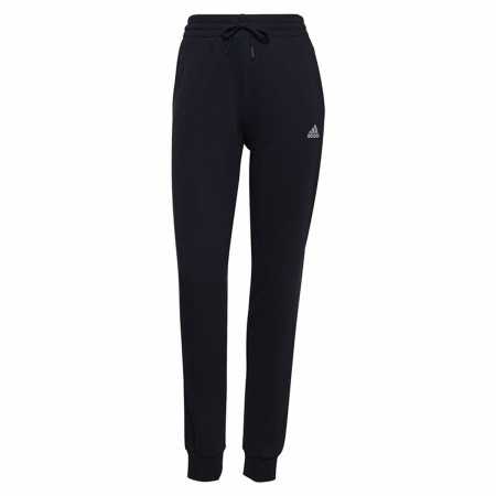 Byxor för vuxna Adidas Essentials French Terry Svart Mörkblå Kvinna