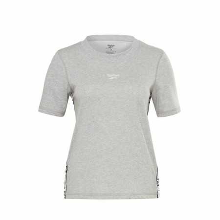 Damen Kurzarm-T-Shirt Reebok Tape Pack Grau