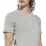 Women’s Short Sleeve T-Shirt Reebok Tape Pack Grey