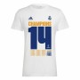 Men's Short-sleeved Football Shirt Adidas Real Madrid Champions 2022