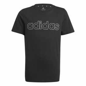 Kurzarm-T-Shirt für Kinder Adidas Essentials Schwarz
