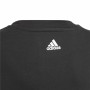 Child's Short Sleeve T-Shirt Adidas Essentials Black