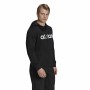 Herren Sweater mit Kapuze Adidas French Terry Linear Logo Schwarz