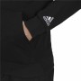 Herren Sweater mit Kapuze Adidas French Terry Linear Logo Schwarz