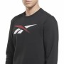 Men’s Sweatshirt without Hood Reebok Essentials Vector Black