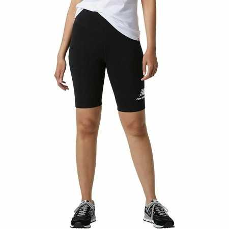 Leggings de Sport pour Femmes New Balance Essentials Stacked Fitted Noir