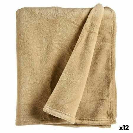 Fleece Blanket Beige (125 x 0,5 x 150 cm) (12 antal)