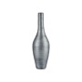 Vase Stripes Ceramic Silver Grey (21 x 78 x 21 cm)