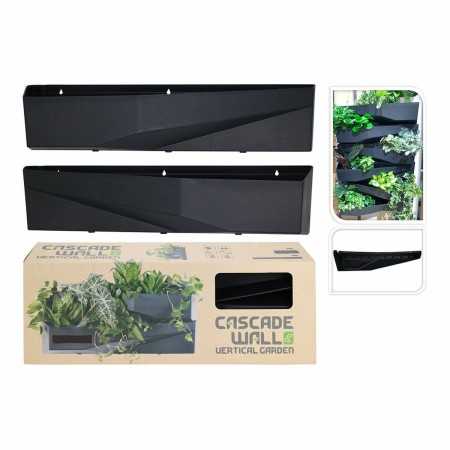 Vertical Garden Kit Cascade Wall 78 x 19 x 35 cm Rectangular Anthracite (2 Pieces)