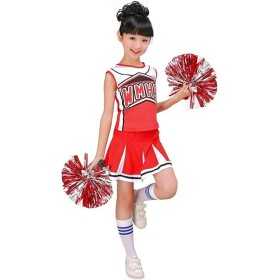 Verkleidung Cheerleader Rot 150 cm (Restauriert B)