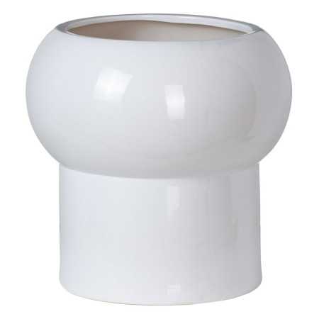 Planter Ceramic 30 x 30 x 30 cm White